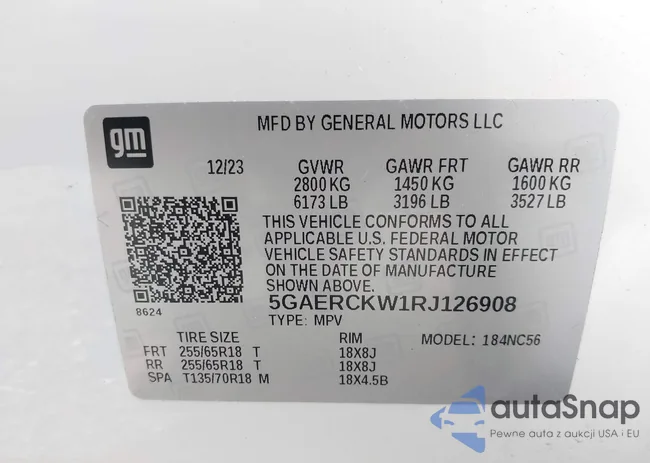 5GAERCKW1RJ126908: 42329984