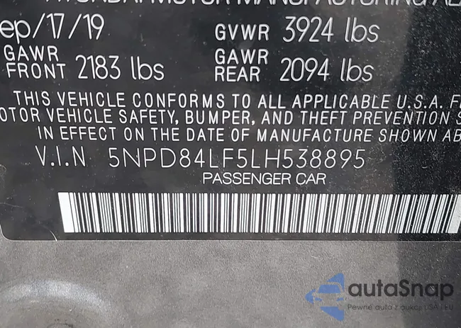 5NPD84LF5LH538895: 42330071