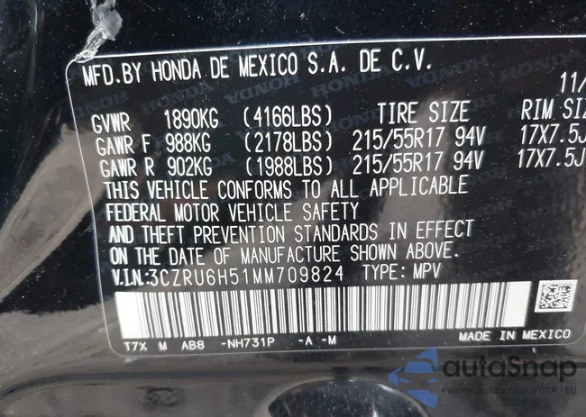 3CZRU6H51MM709824: 42331250