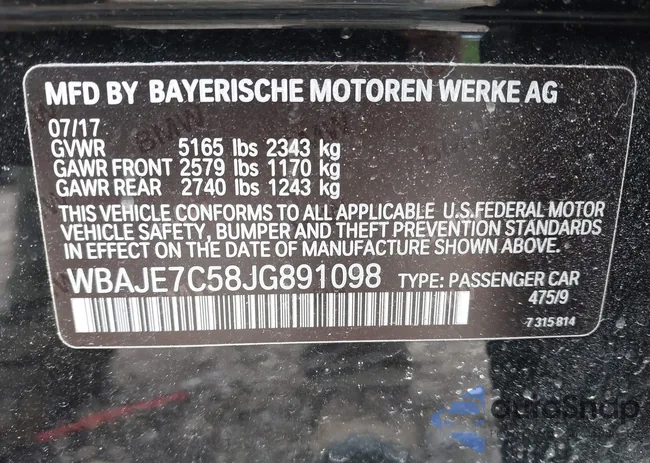 WBAJE7C58JG891098: 42331320