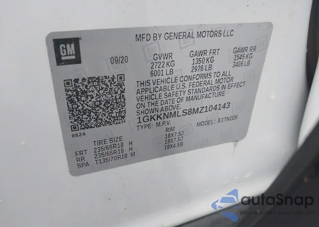 1GKKNMLS8MZ104143: 42331444