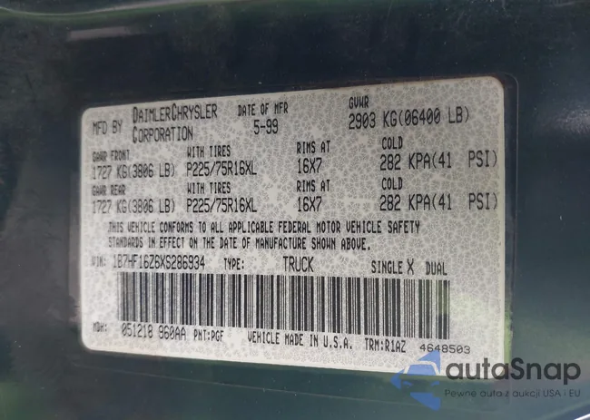 1B7HF16Z6XS286934: 42331463