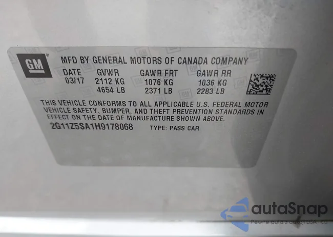 2G11Z5SA1H9178068: 42331680