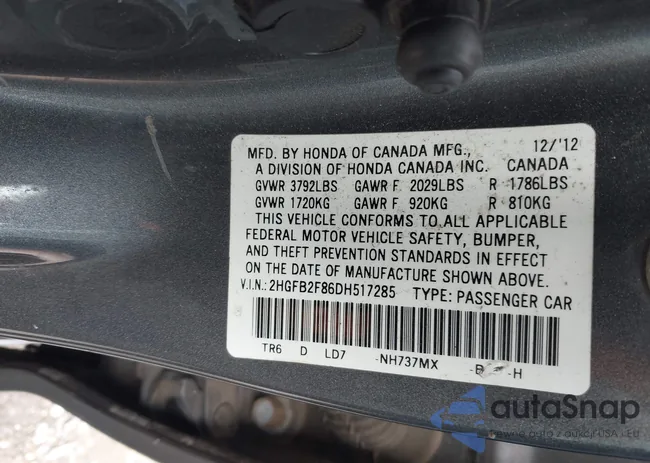 2HGFB2F86DH517285: 42330816