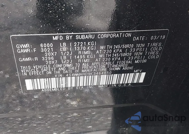 4S4WMARD9K3464850: 42330817