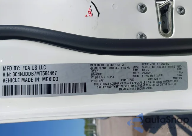 3C4NJDDB7MT564467: 42330939