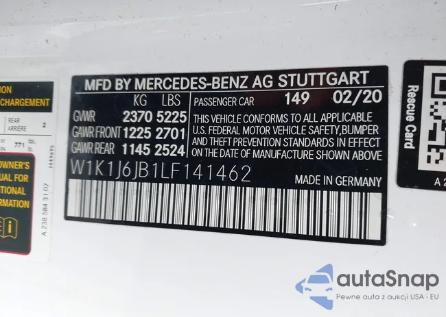 W1K1J6JB1LF141462: 42331058