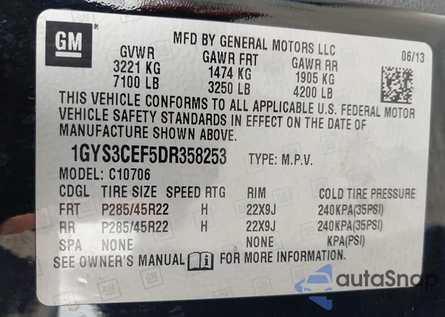 1GYS3CEF5DR358253: 42332393