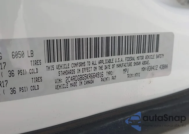 2C4RDGBG5KR664916: 42332459