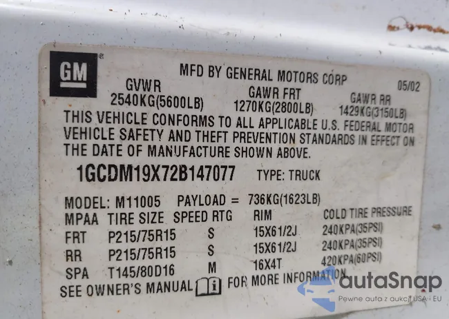 1GCDM19X72B147077: 42332534