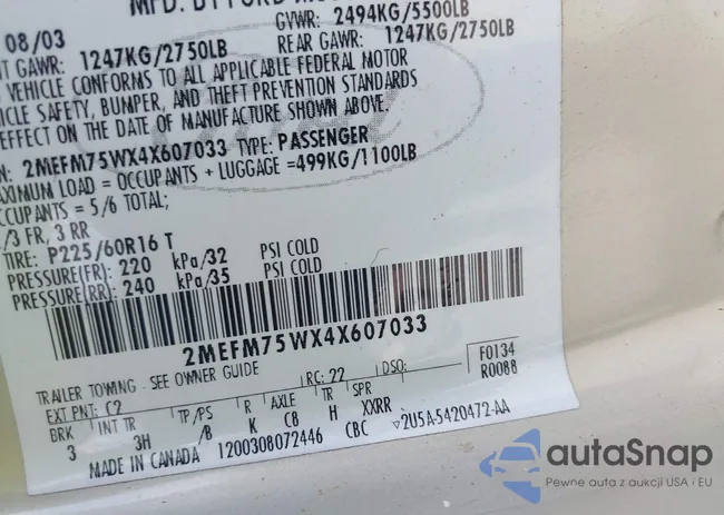 2MEFM75WX4X607033: 42332543