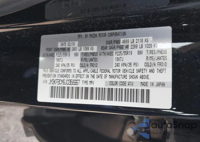 JM3KFBCM9J0358997: 42332606