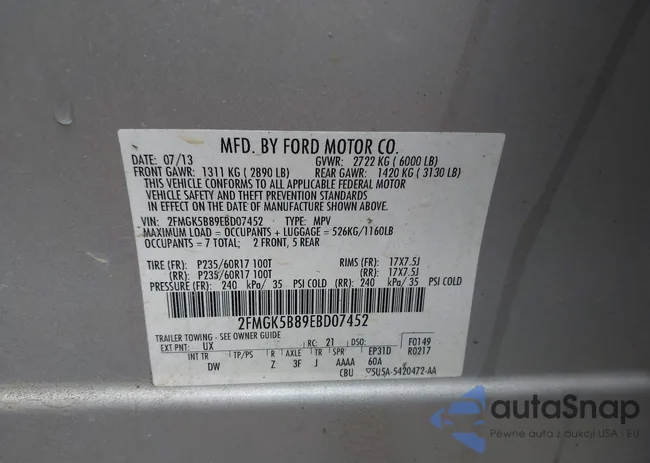 2FMGK5B89EBD07452: 42332634