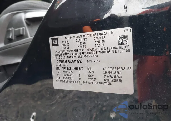 2GNFLEEK6D6417295: 42332647