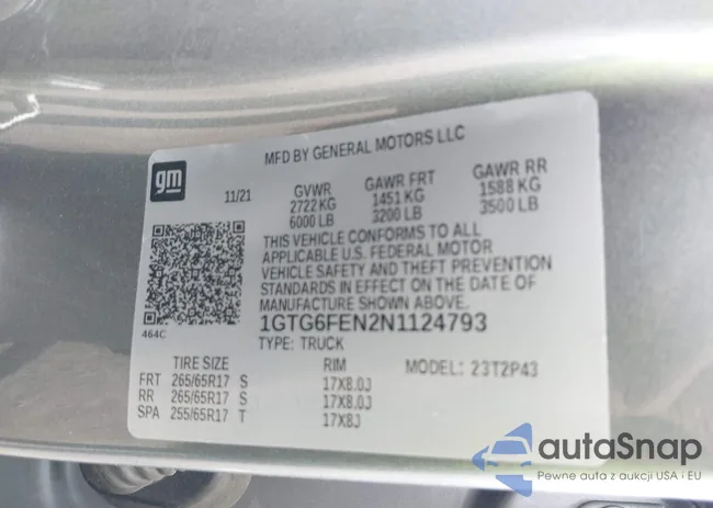 1GTG6FEN2N1124793: 42332668