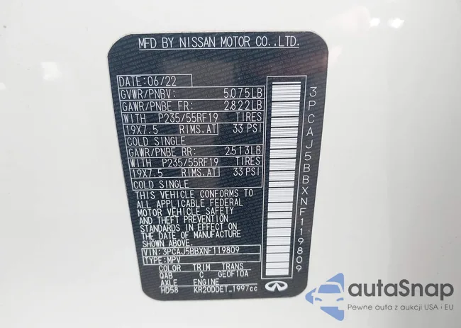 3PCAJ5BBXNF119809: 42331817