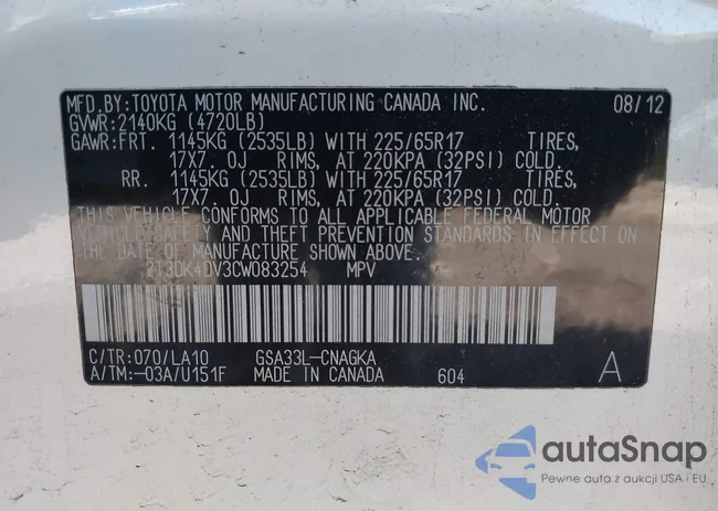 2T3DK4DV3CW083254: 42331837