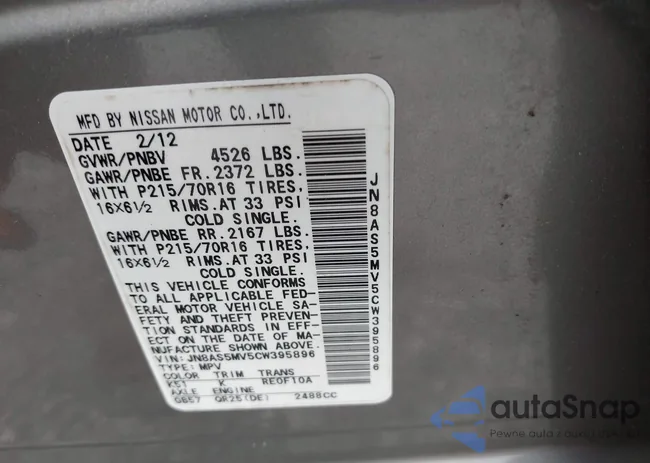 JN8AS5MV5CW395896: 42333240