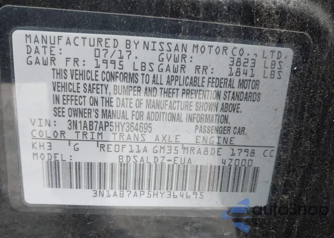 3N1AB7AP5HY364695: 42333318