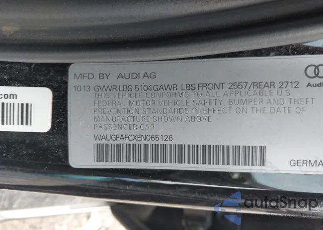 WAUGFAFCXEN065126: 42333403