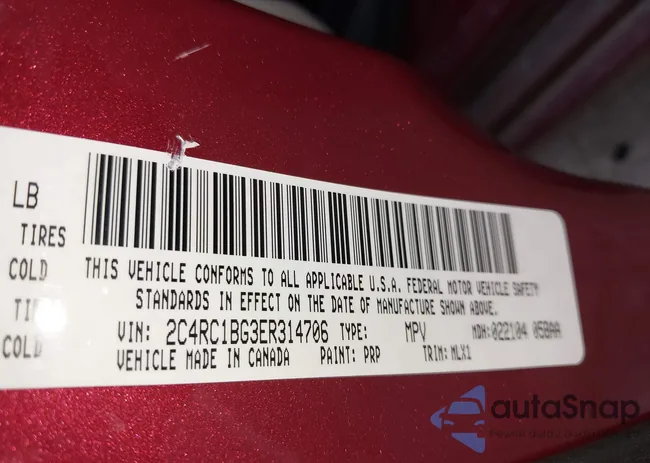 2C4RC1BG3ER314706: 42333684