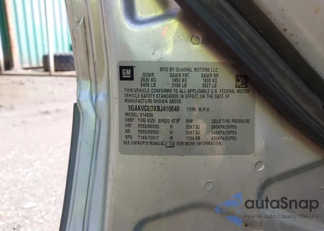 5GAKVCEDXBJ410648: 42332787