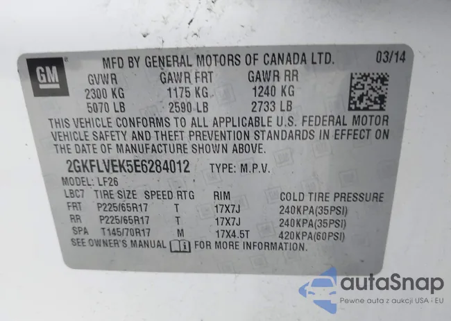 2GKFLVEK5E6284012: 42332942