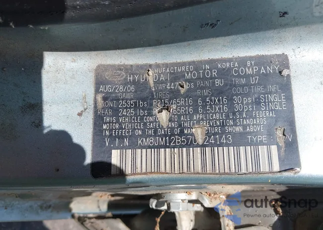 KM8JM12B57U524143: 42332990