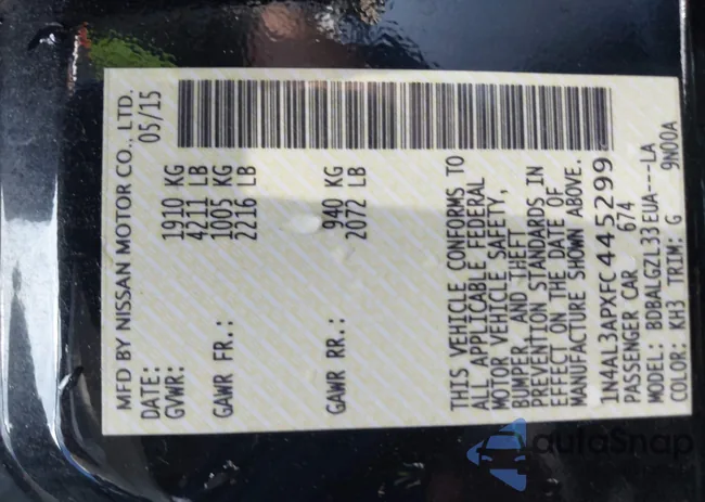 1N4AL3APXFC445299: 42333055