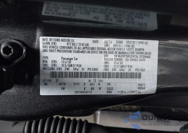 1FADP3K29GL370942: 42333083