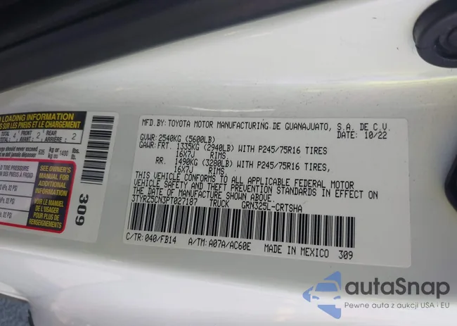 3TYRZ5CN3PT027187: 42334368