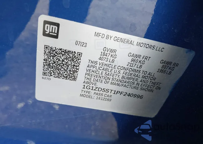 1G1ZD5ST1PF240996: 42334554