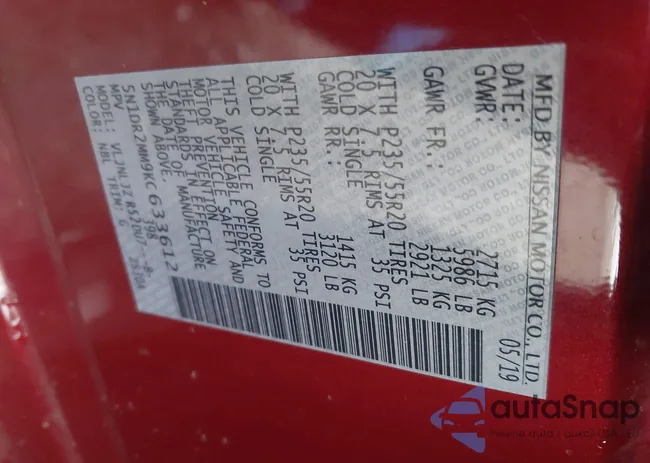 5N1DR2MM9KC633612: 42334580