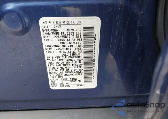 JN8AT2MVXHW021593: 42334602