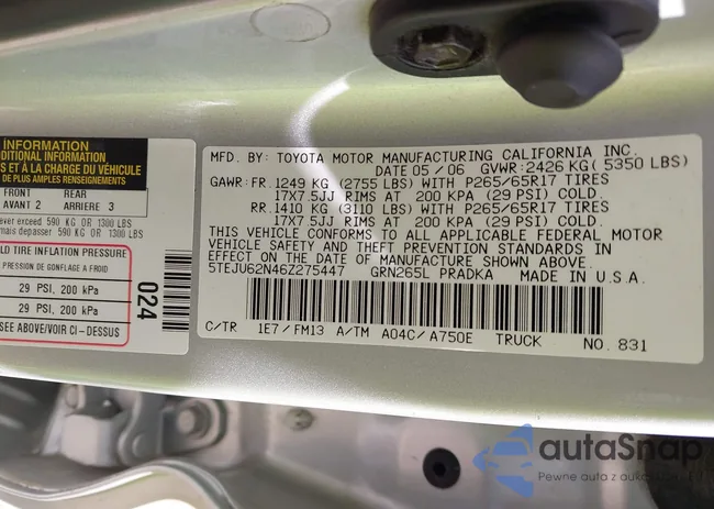 5TEJU62N46Z275447: 42334758