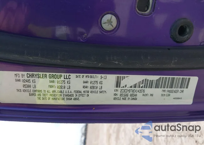 2C3CDYBT0EH143576: 42333984