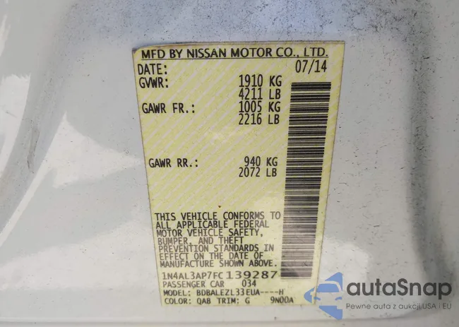 1N4AL3AP7FC139287: 42334051