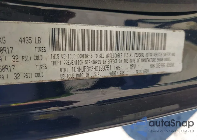 1C4NJPBA3HD189751: 42335625