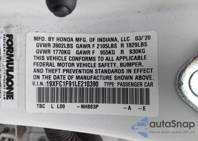 19XFC1F91LE210390: 42335713