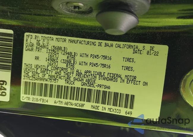 3TMCZ5AN9NM475757: 42334877