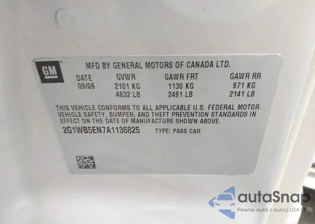 2G1WB5EN7A1136825: 42336460