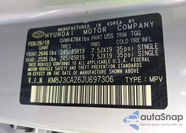 KM8J3CA26JU697306: 42336471