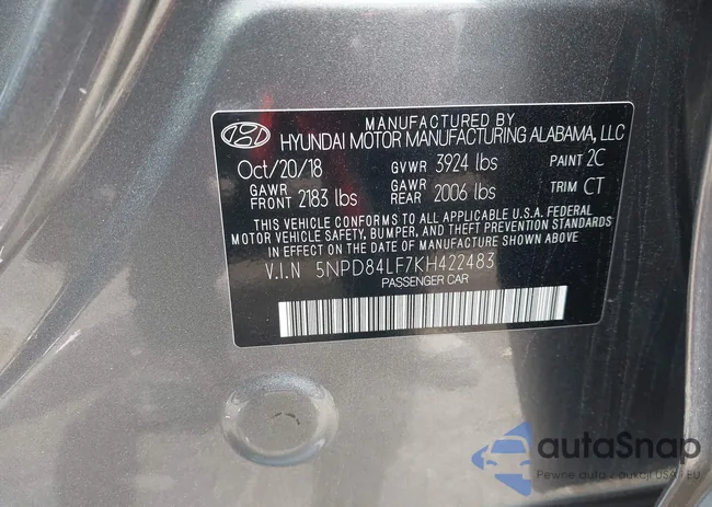 5NPD84LF7KH422483: 42336658