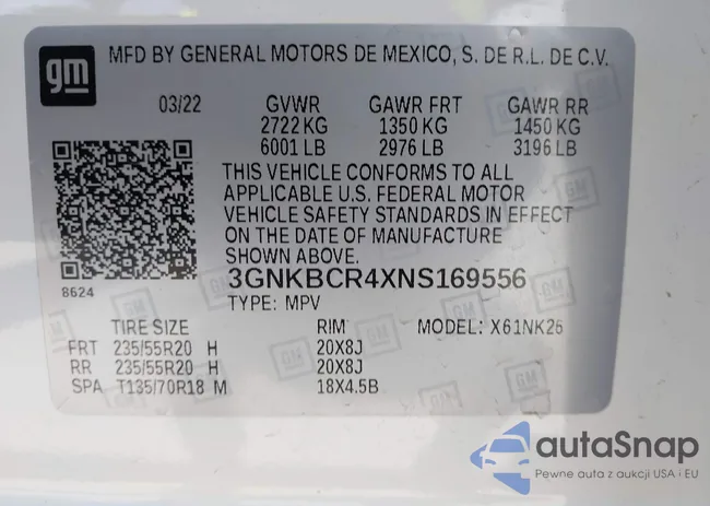 3GNKBCR4XNS169556: 42336668