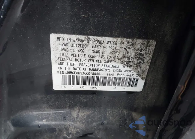 JHMGE8H3XCC018844: 42335820