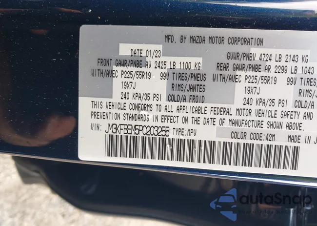 JM3KFBEM5P0203255: 42335920