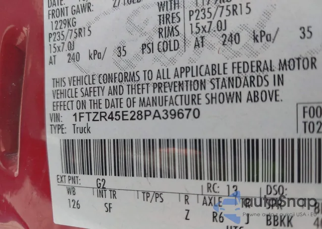 1FTZR45E28PA39670: 42335932