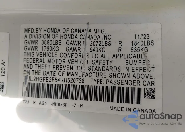 2HGFE2F54RH520738: 42335951