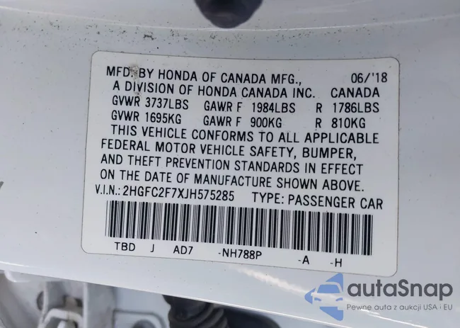 2HGFC2F7XJH575285: 42335974