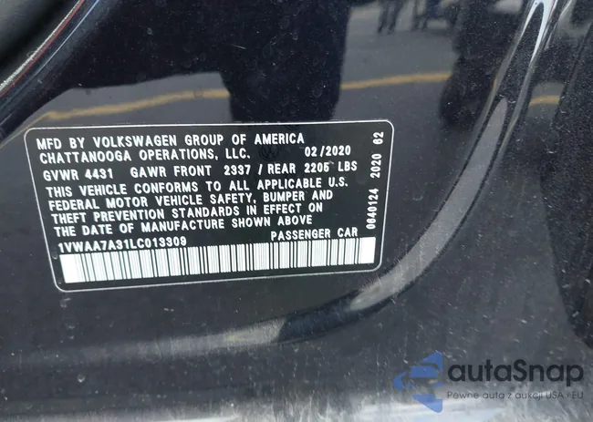 1VWAA7A31LC013309: 42336010